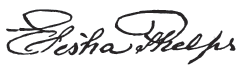 Elisha Phelps Signature