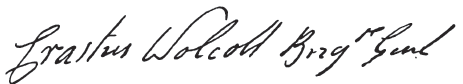 Erastus Wolcott Signature
