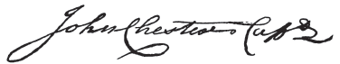 John Chester Signature