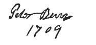 Peter Burr Signature