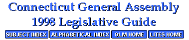 CT Legislative Guides, test links at end of page